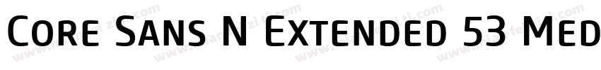 Core Sans N Extended 53 Medium字体转换